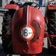 One tractor even had its original speed sign on the front.